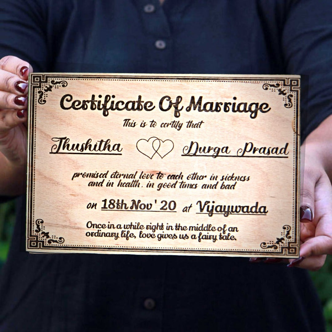 Certificate of Marriage - Design 1