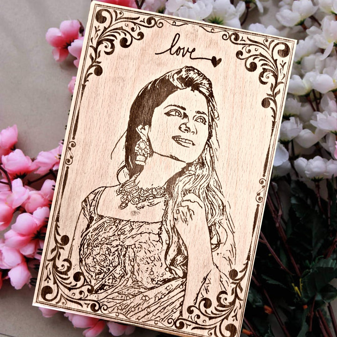 Wooden Engraved Frames - Design 3